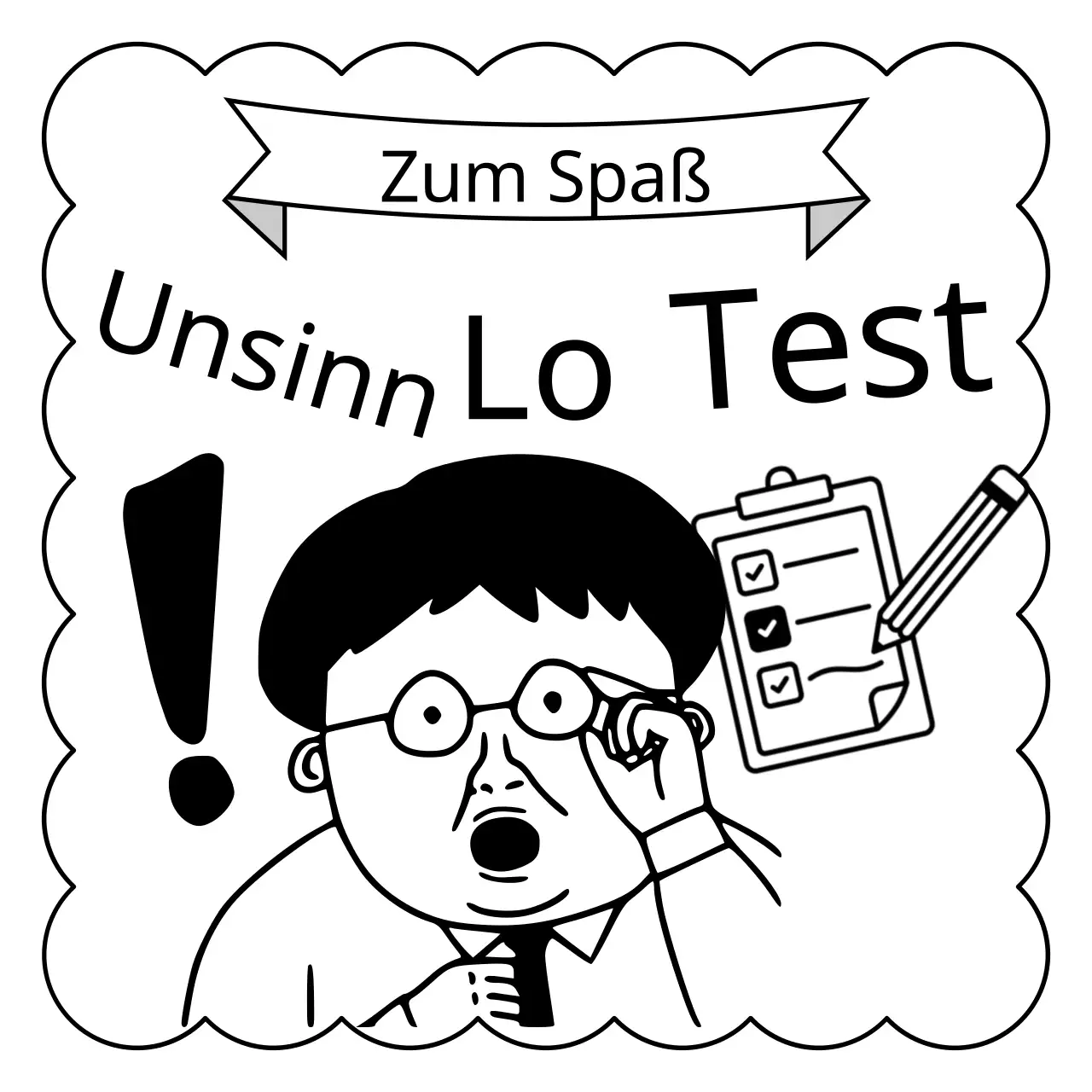 Schwarz-weiße, ekelerregende Test-Werbung