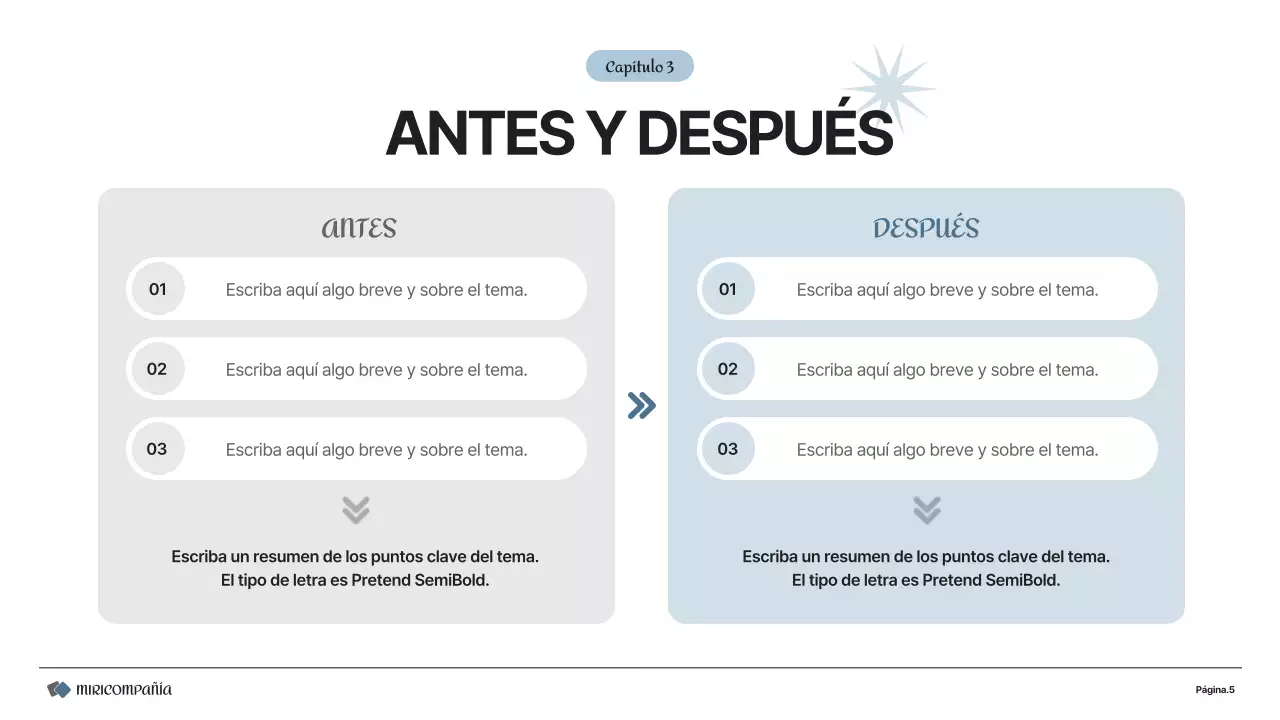 Un sencillo plan de empresa en blanco y gris