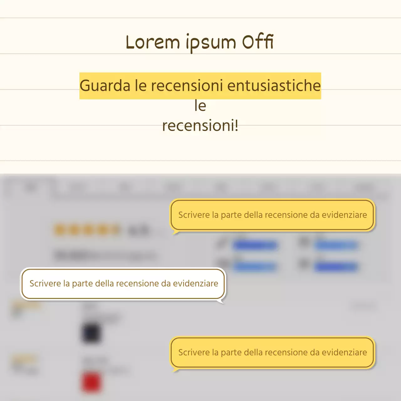 Una semplice presentazione di prodotto per lo storytelling in giallo e beige