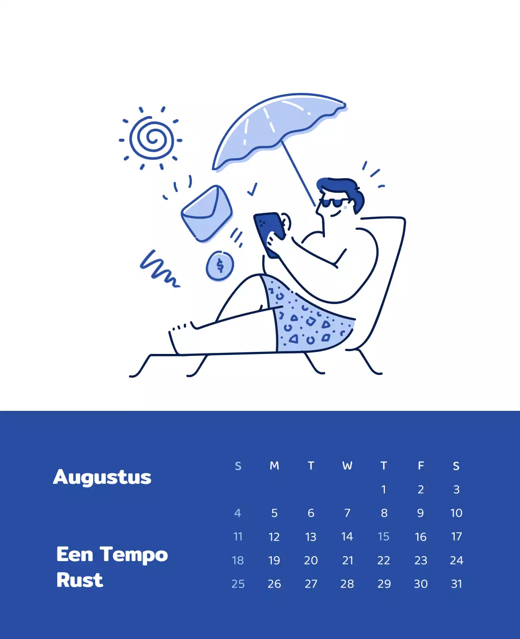 Een kalender met kleurrijke, emotionele illustraties