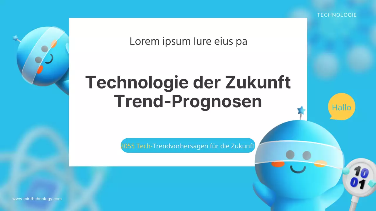 Ein kitschiges, blau-gelbes, futuristisches, technisches Vorausschau-Trainingsdeck