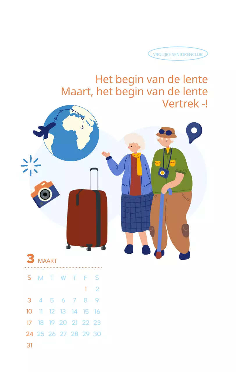 Werkkalender met prachtige illustraties