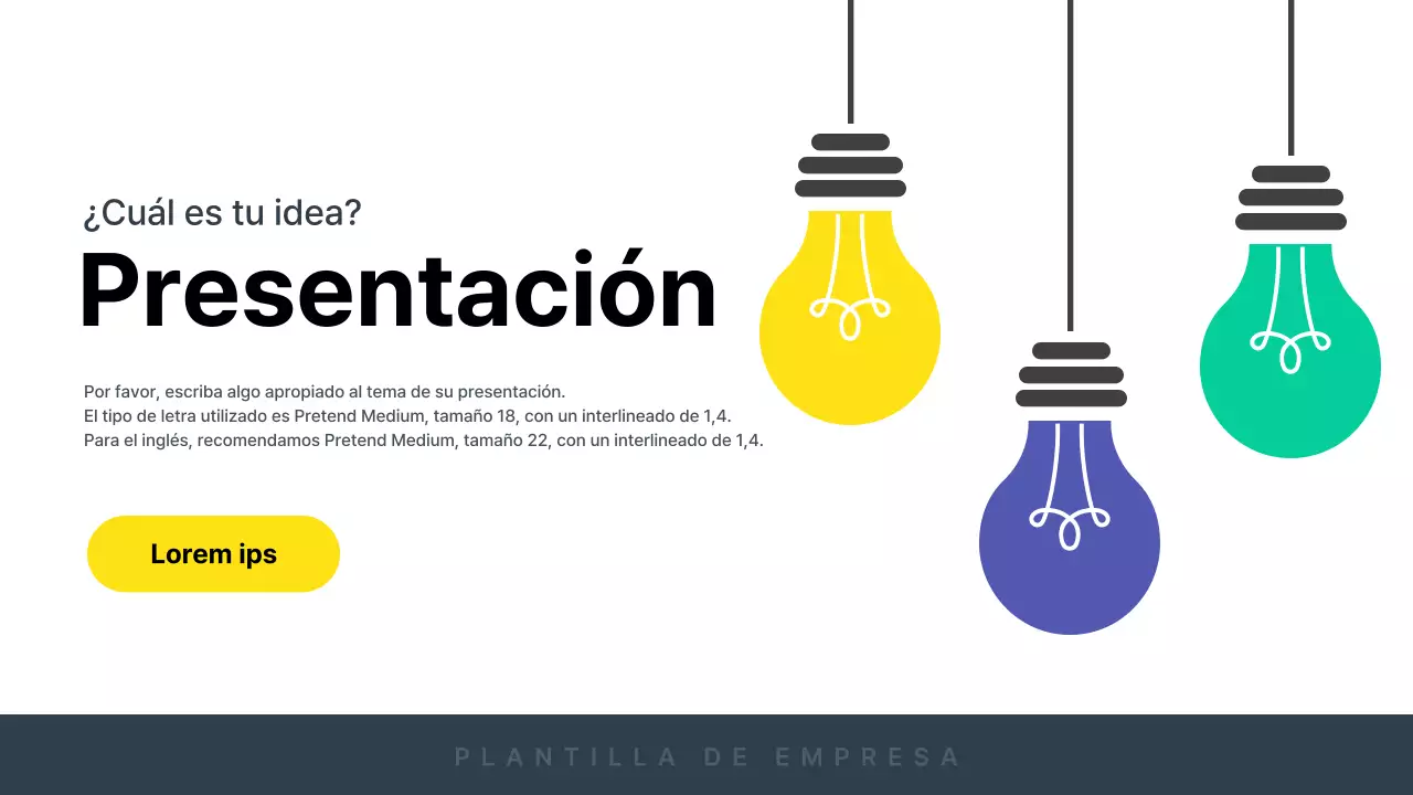 Propuesta de idea moderna en amarillo y gris