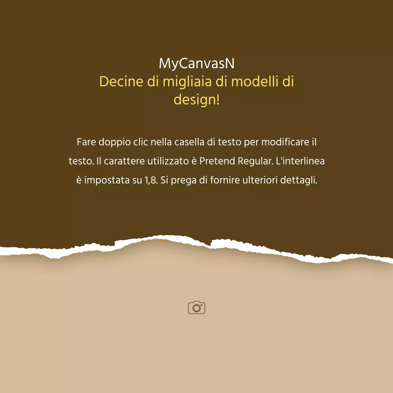 Una semplice presentazione di prodotto per lo storytelling in giallo e beige