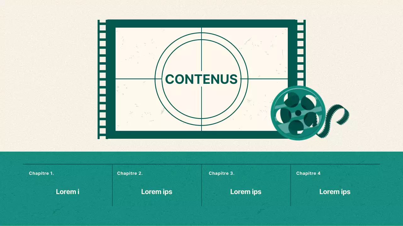 Briefing sur le contenu vidéo vintage en vert et beige