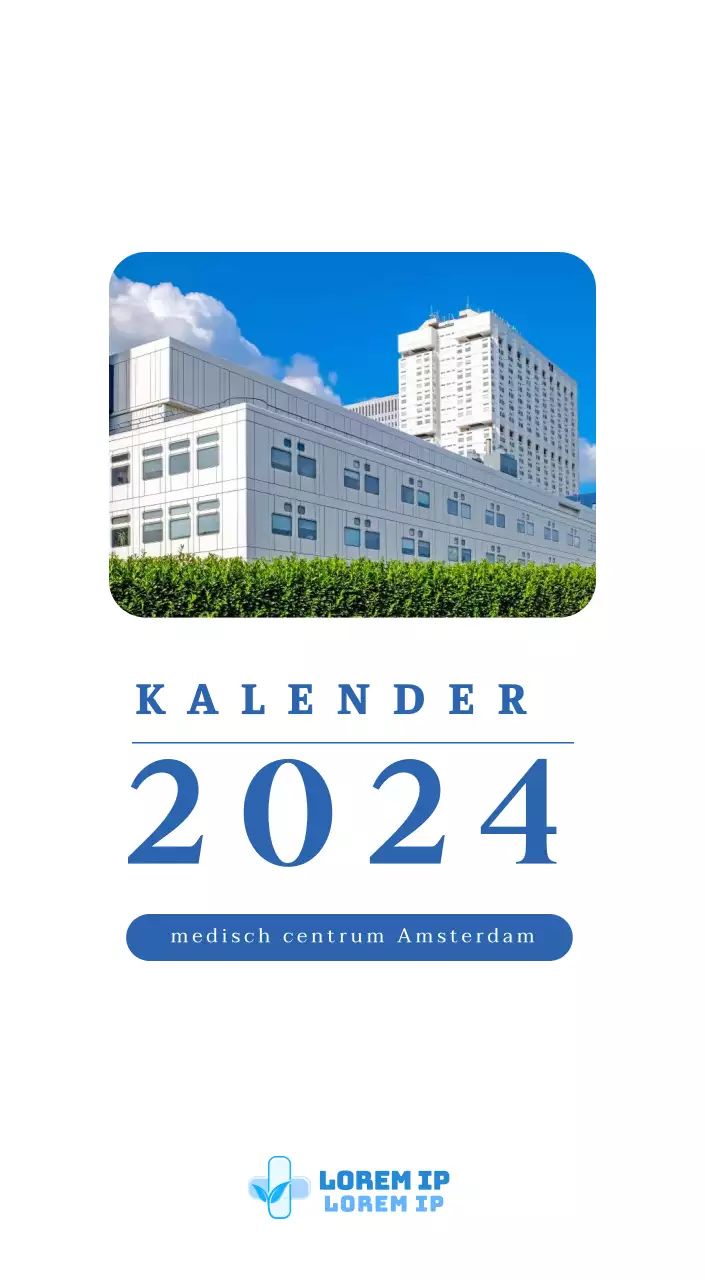 Ziekenhuiskalender met seizoensgebonden landschapsfoto's