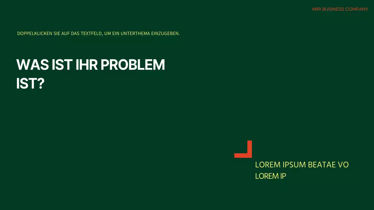 Einfache Besprechungsagenda in Orange und Grün