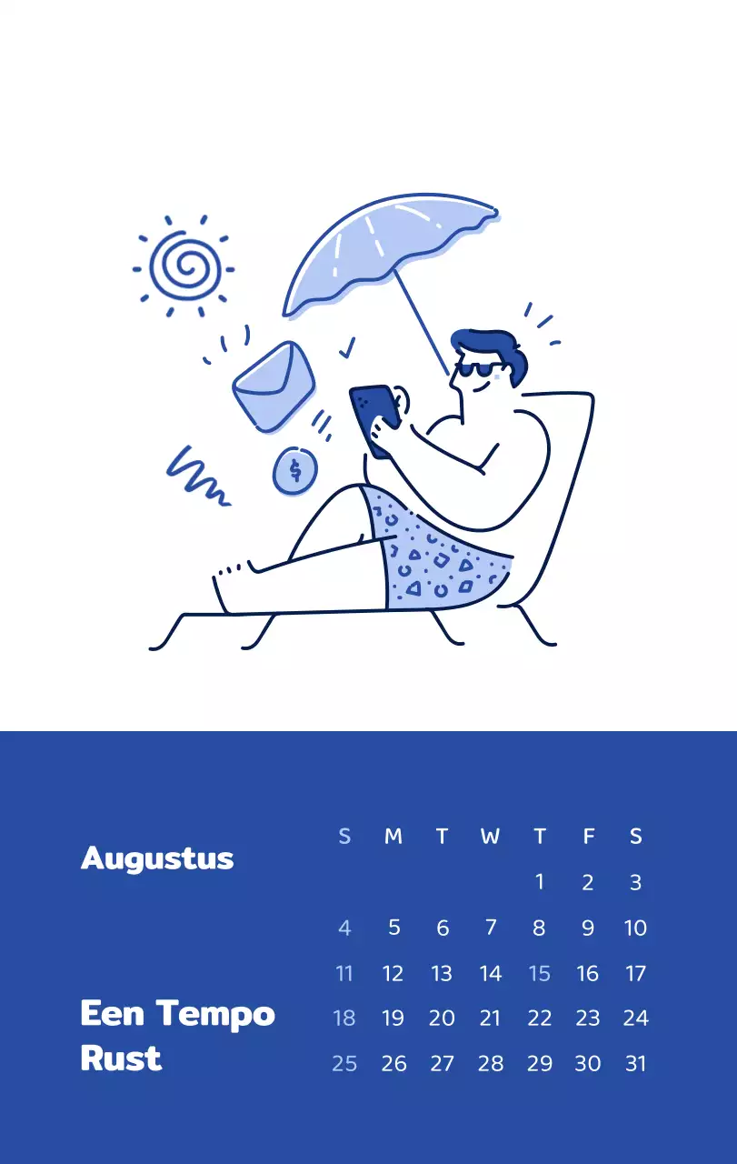 Een kalender met kleurrijke, emotionele illustraties