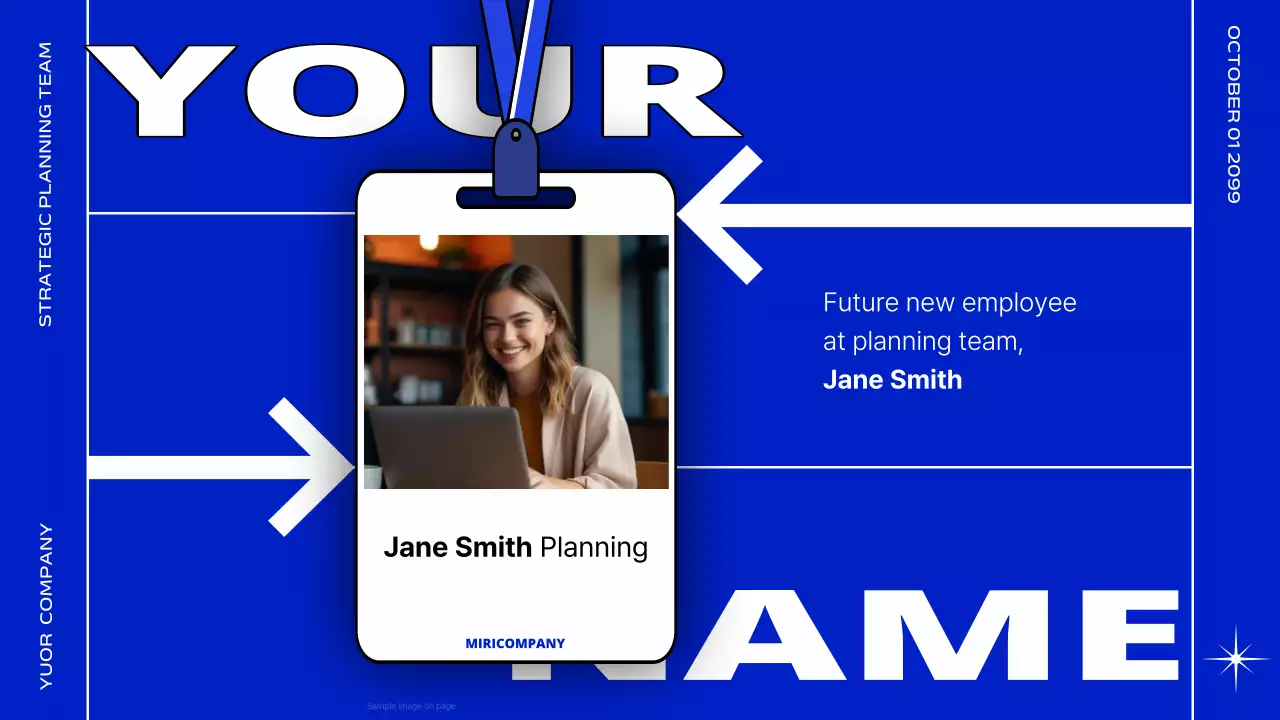 블루 모던 직원 소개 프레젠테이션