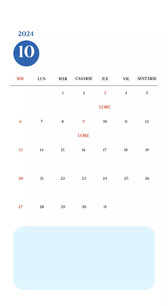 Calendario hospitalario con fotos de paisajes estacionales