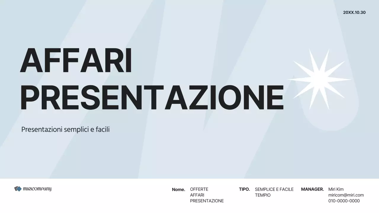 Un semplice business plan in grigio e bianco