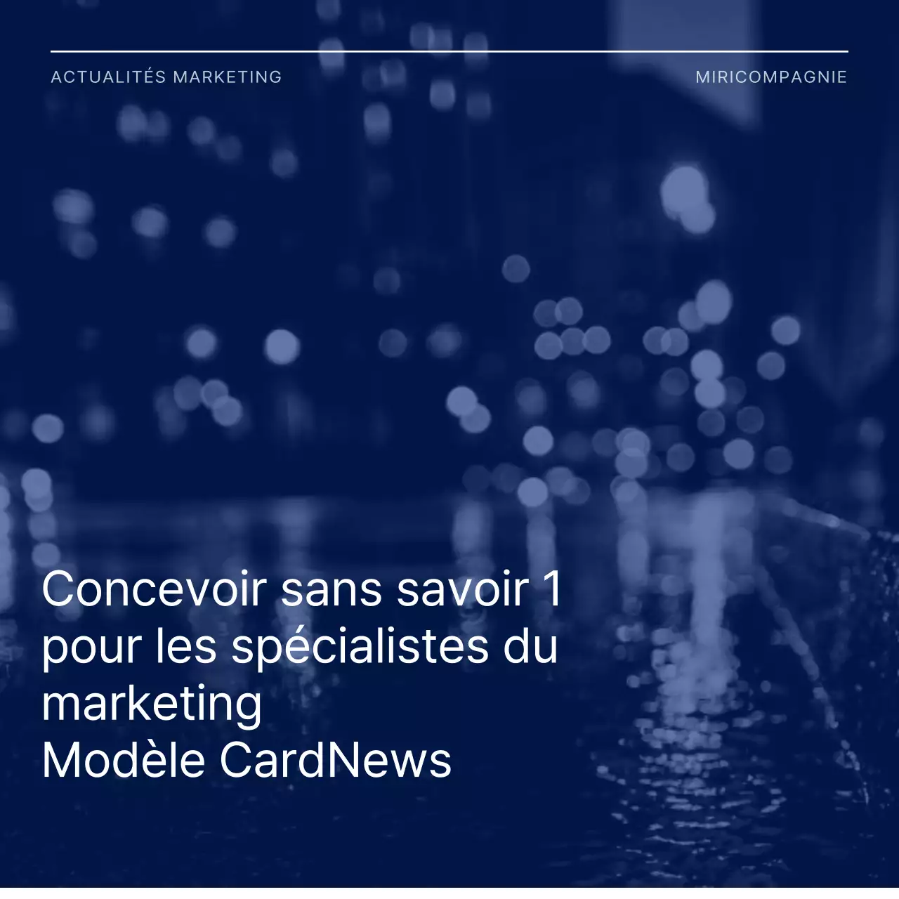 Promouvoir un cadre photo simple en bleu et blanc