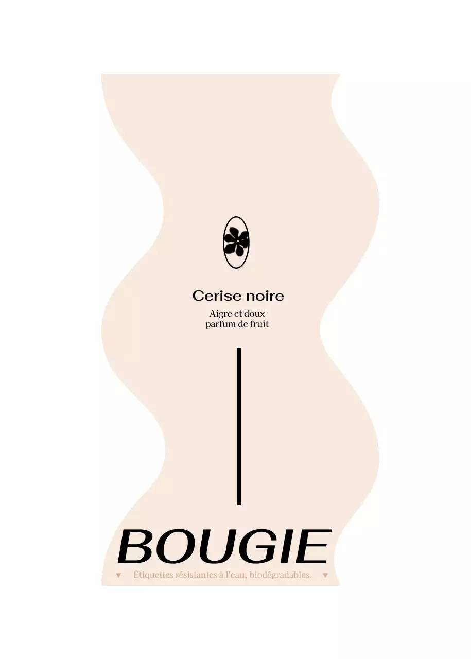 Bougie aux formes uniques en jaune et rose