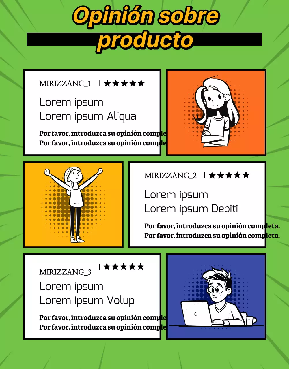 Un lanzamiento de producto de dibujos animados retro en colores rojo y arco iris