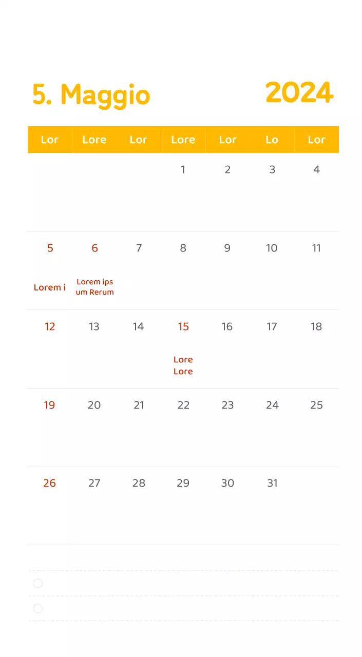 Un calendario con illustrazioni colorate ed emozionali