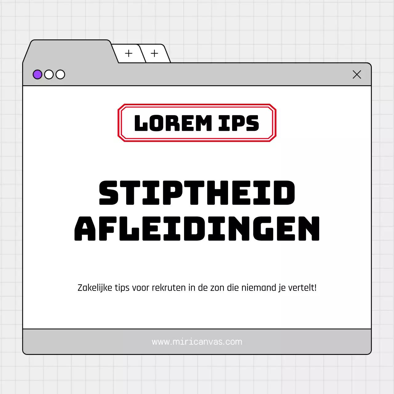 Een gids met grijze, eenvoudige en stiptheidstips