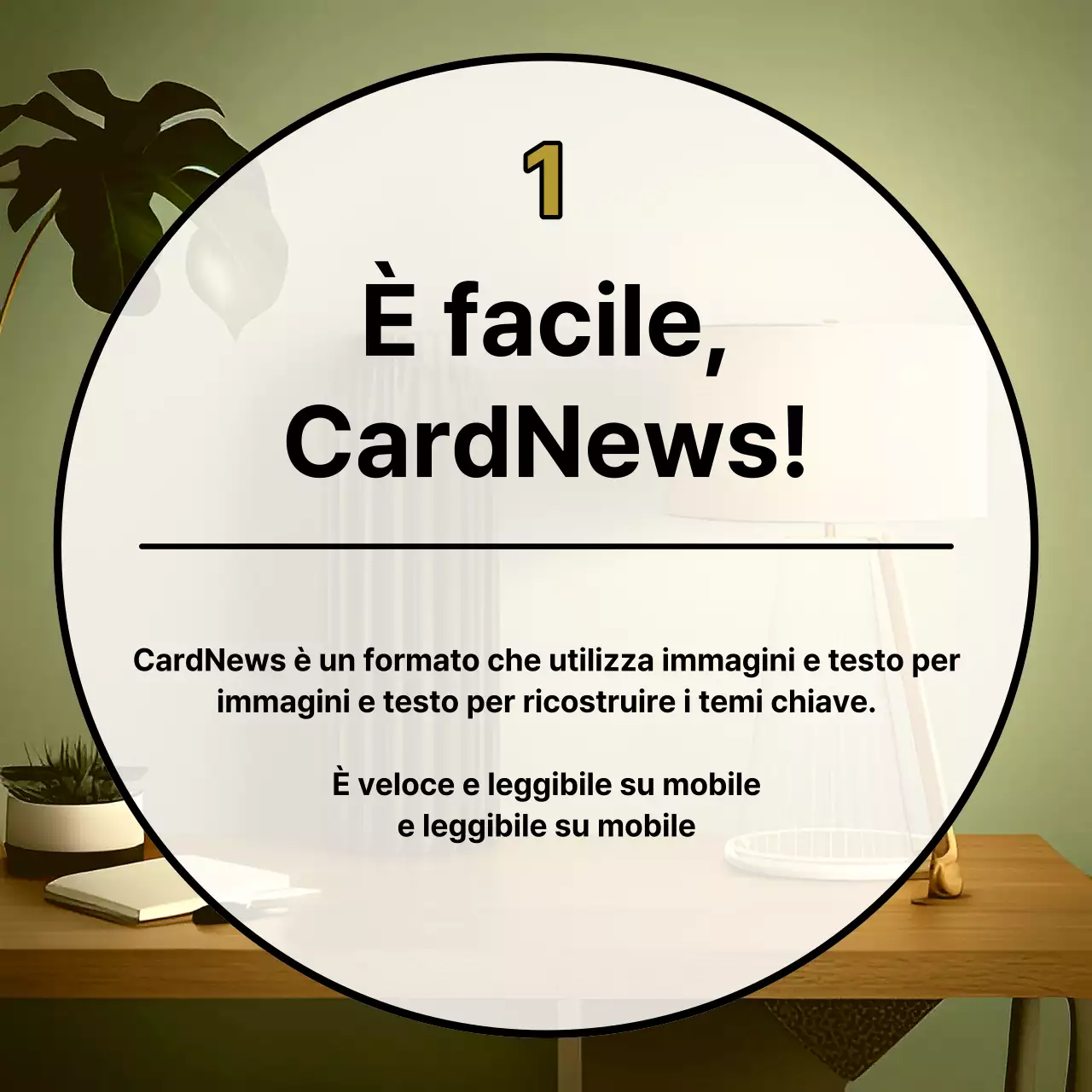 Un planner moderno, incentrato sulla fotografia, in color kaki