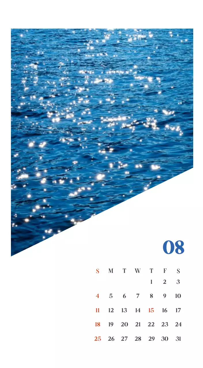 Krankenhauskalender mit saisonalen Landschaftsfotos