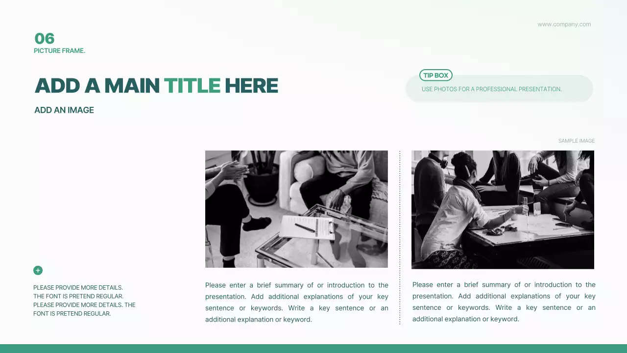 그린 모던 가이드 프레젠테이션