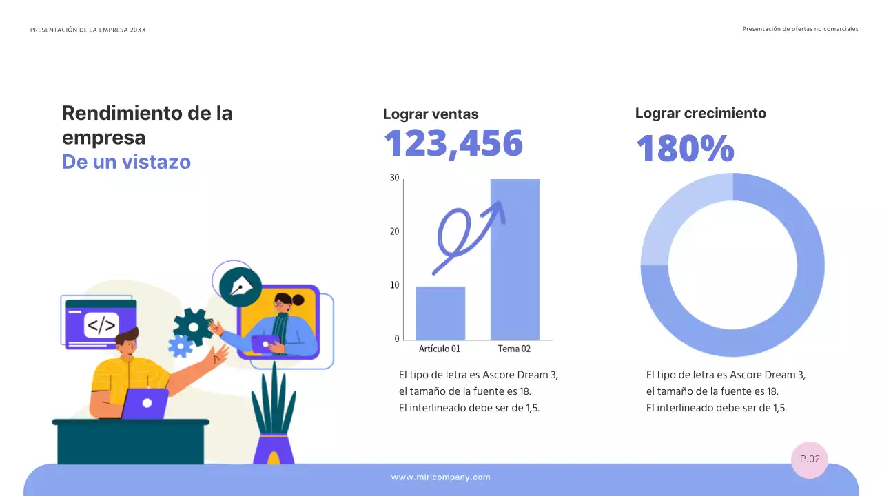 Una propuesta de licitación sencilla y exitosa en azul