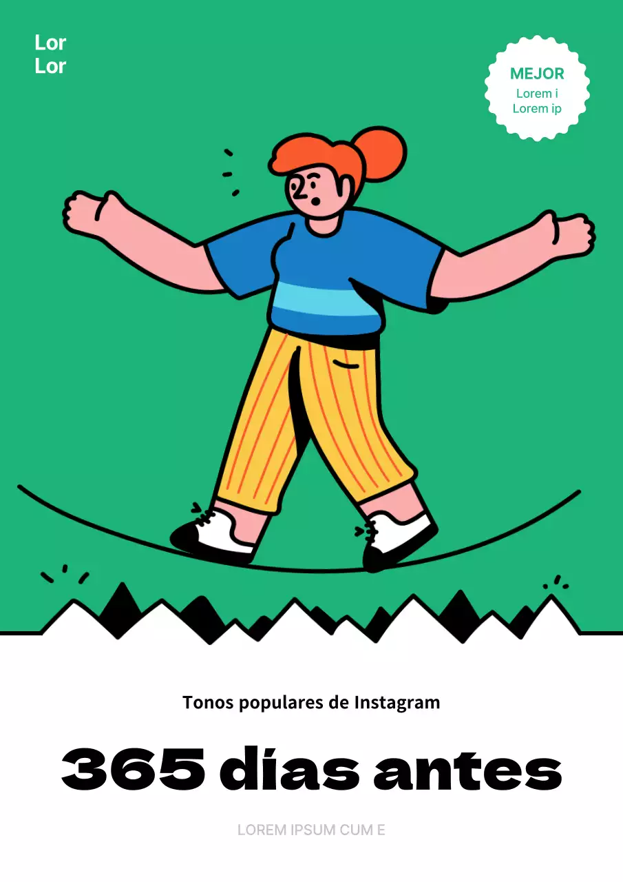 Sencilla portada verde de Instagram