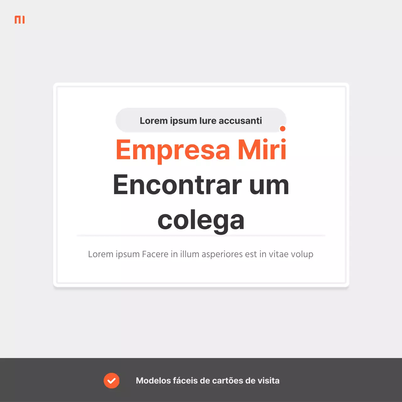 Um anúncio de emprego simples de uma empresa em vermelho e cinzento