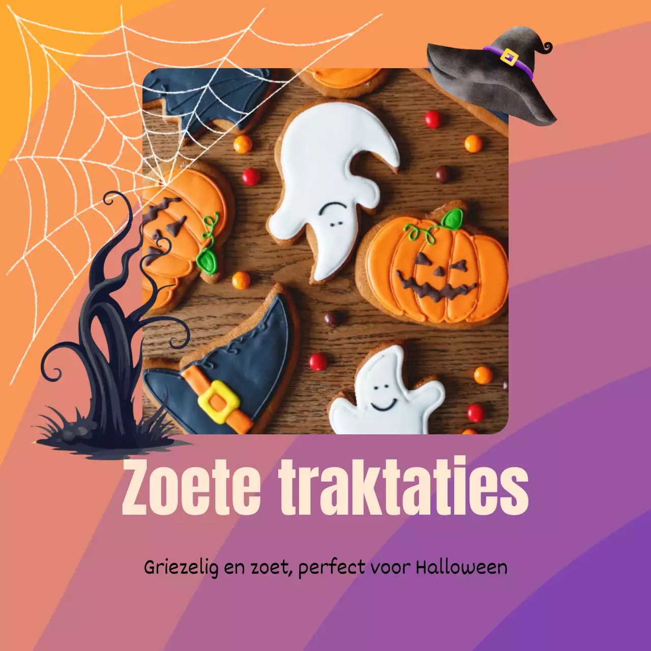 Een gids voor kitscherige Halloween-decoratie in paars en oranje