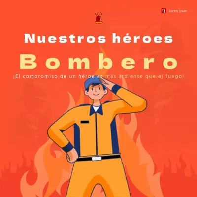 Un simple anuncio naranja de auditoría de incendios