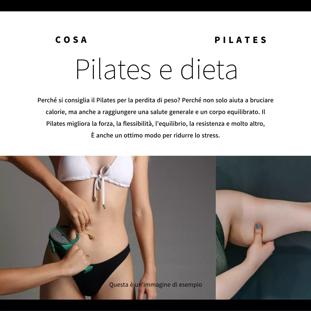 Promuovere il Pilates moderno in nero
