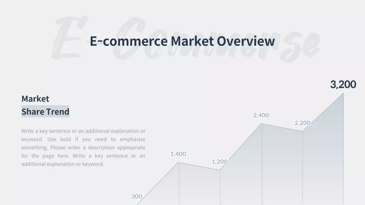 Navy Professional E-Commerce Report Presentation