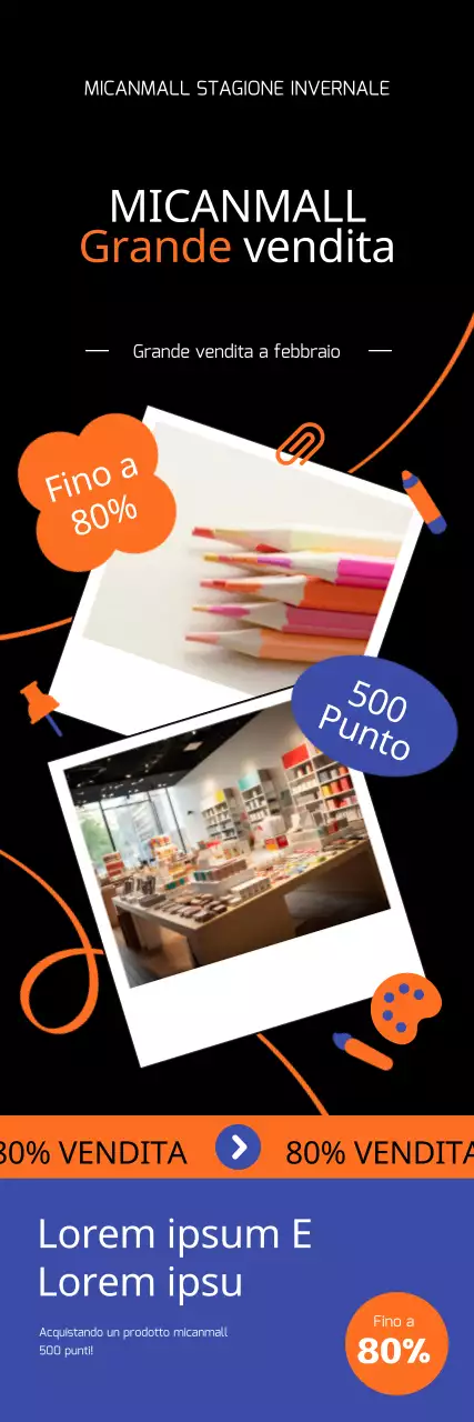 Vendita stagionale di articoli di cartoleria carini e coccolosi