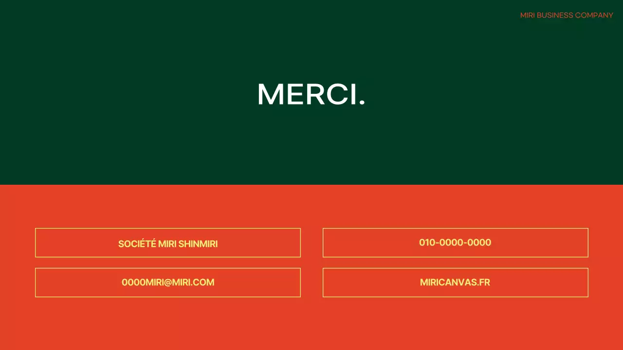 Ordre du jour simple en orange et vert