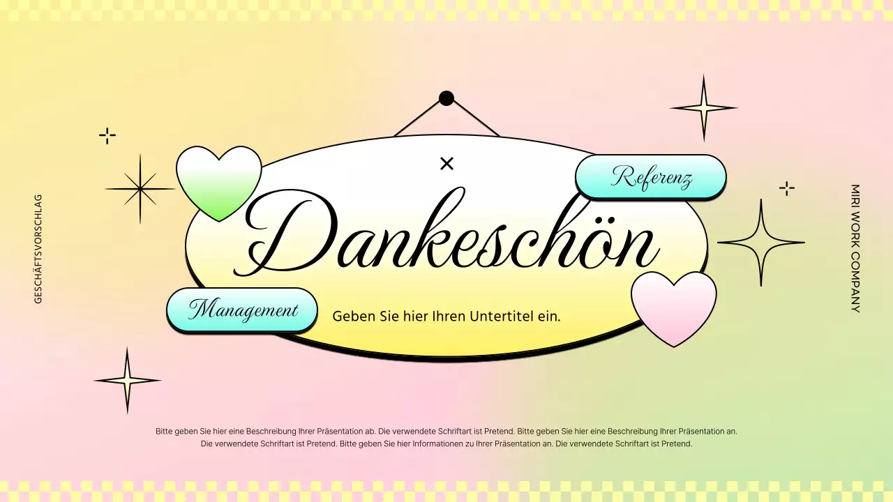 Trendige Geschäftsberichte in Rosa und Gelb