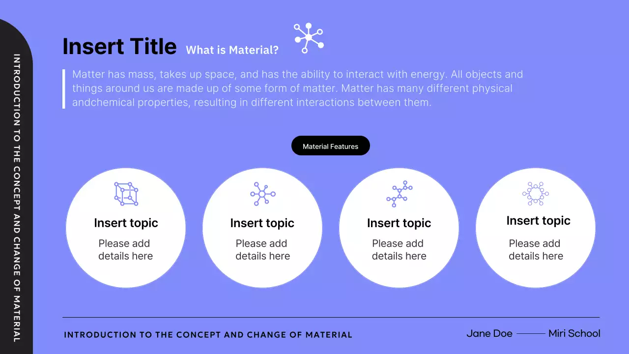 블루 모던 사이언스 과정 프레젠테이션