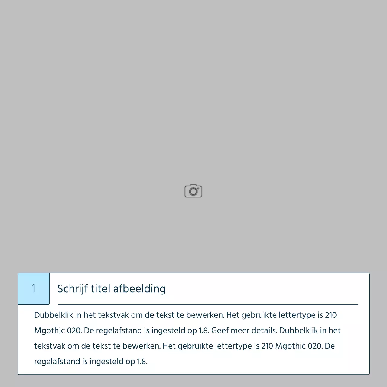 Een eenvoudige storytelling in blauw en lichtblauw