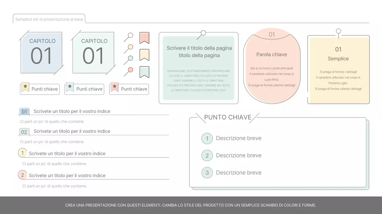 Semplice rapporto di base in azzurro e verde chiaro