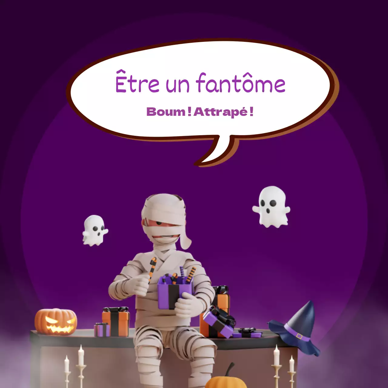 Promouvoir des idées fantastiques pour Halloween en violet et orange