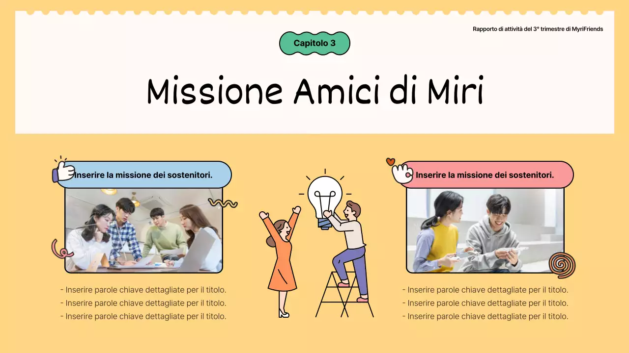  Rapporti di attività dei sostenitori in verde e giallo kitsch