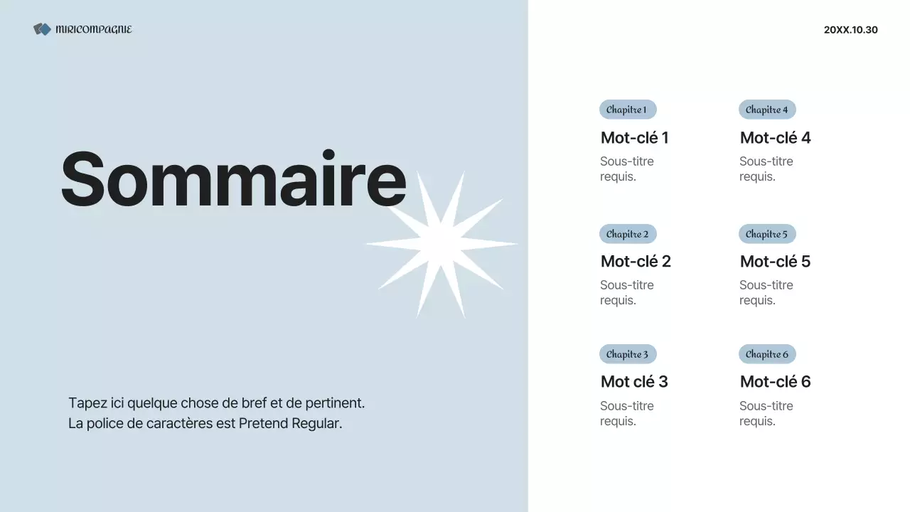 Un plan d'affaires simple en gris et blanc