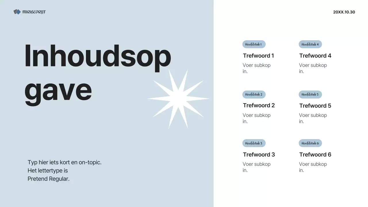 Een eenvoudig ondernemingsplan in grijs en wit
