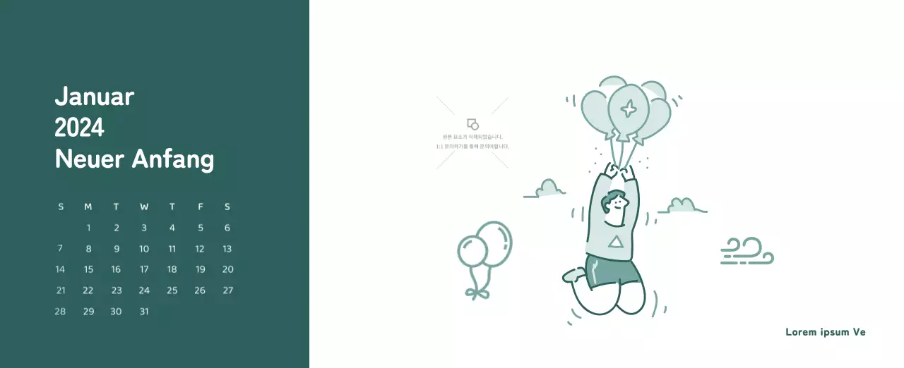 Ein Kalender mit farbenfrohen, emotionalen Illustrationen