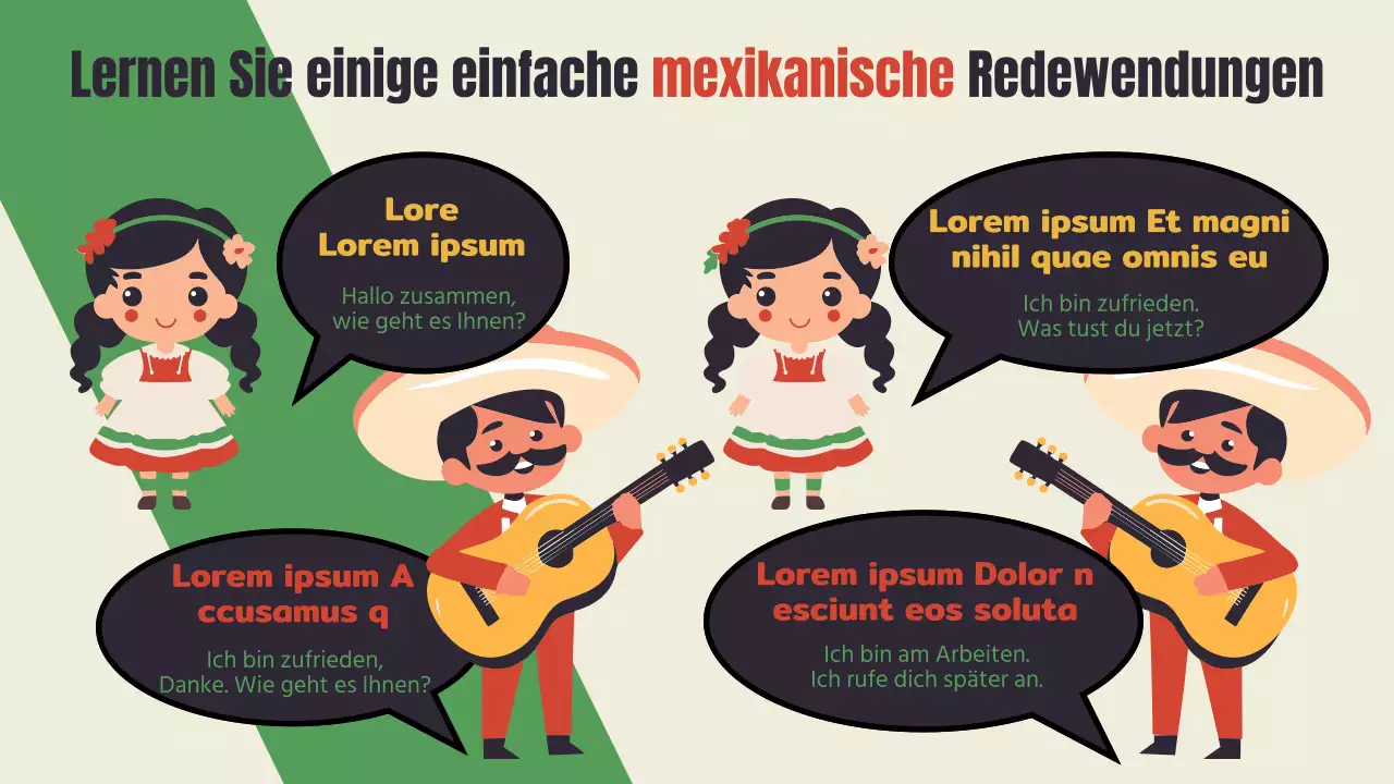 Ein kitschiger Führer durch Mexiko in Rot und Grün