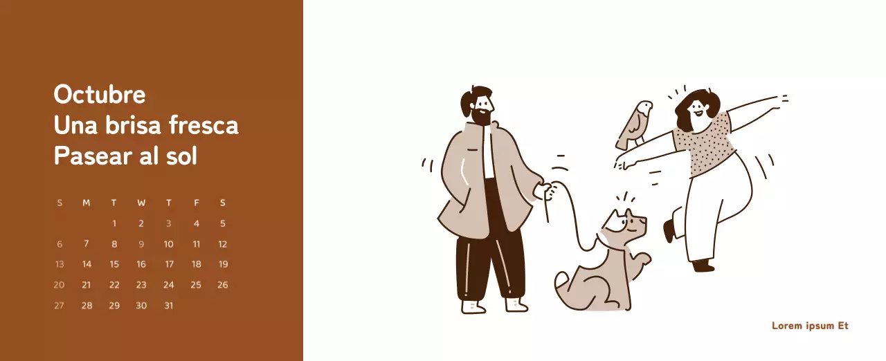 Un calendario con ilustraciones llenas de color y emoción