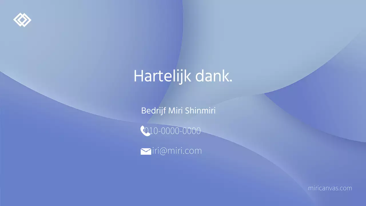 Modern vergaderbedrijf bedrijfsprofiel in blauw