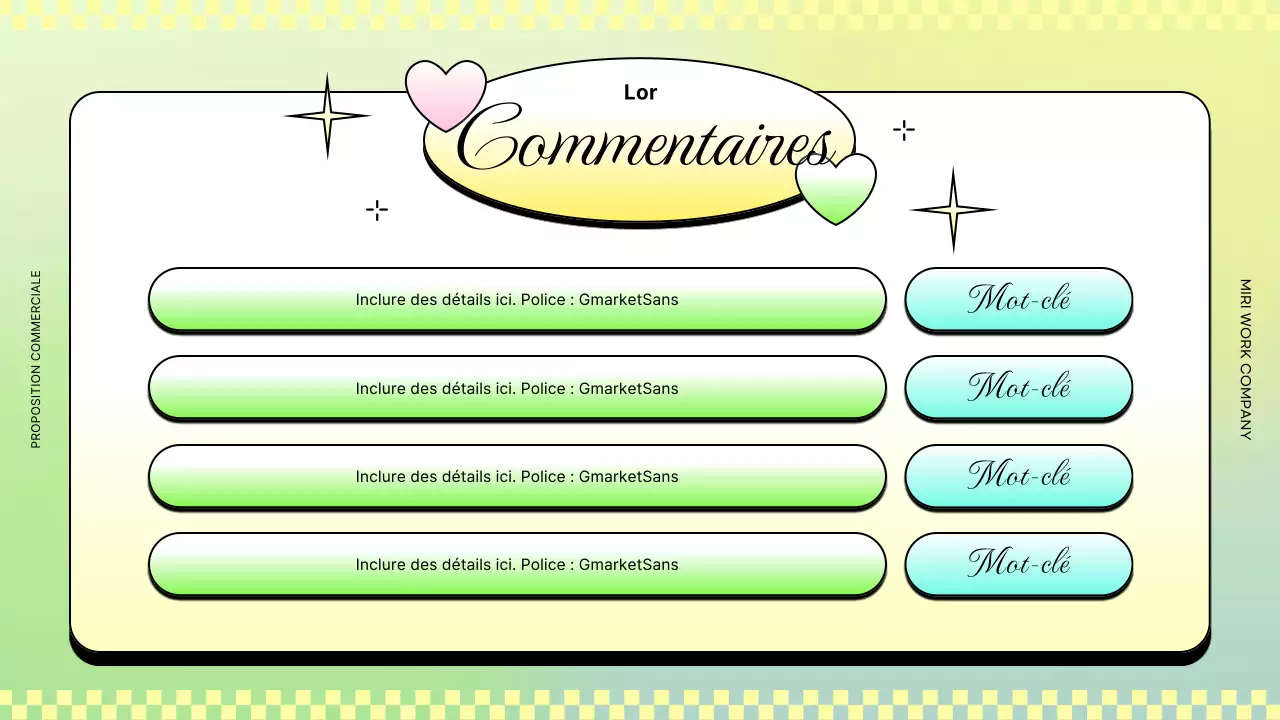 Rapports d'activité tendance en rose et jaune