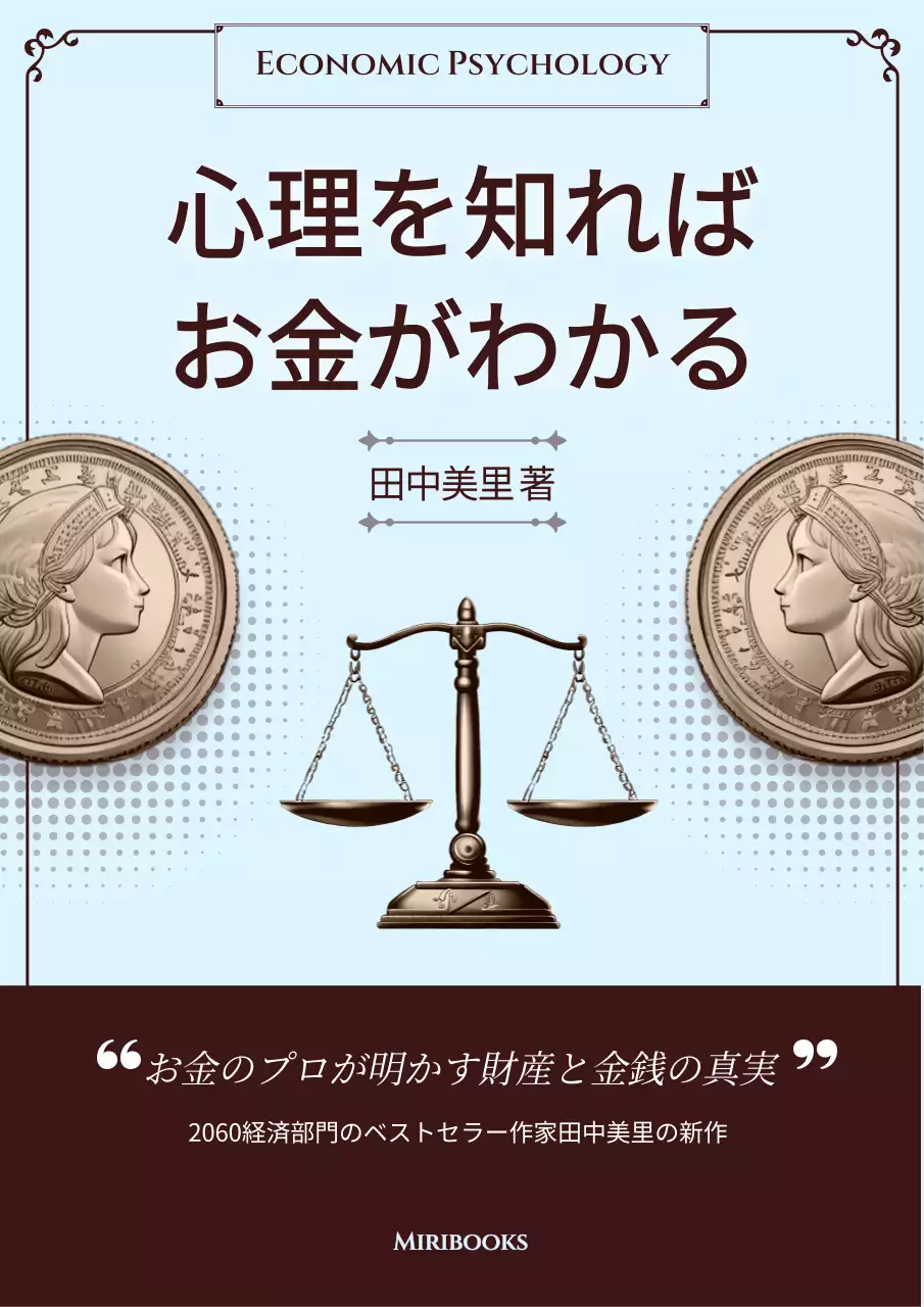 青 シンプル 経済 書籍 ブックカバー