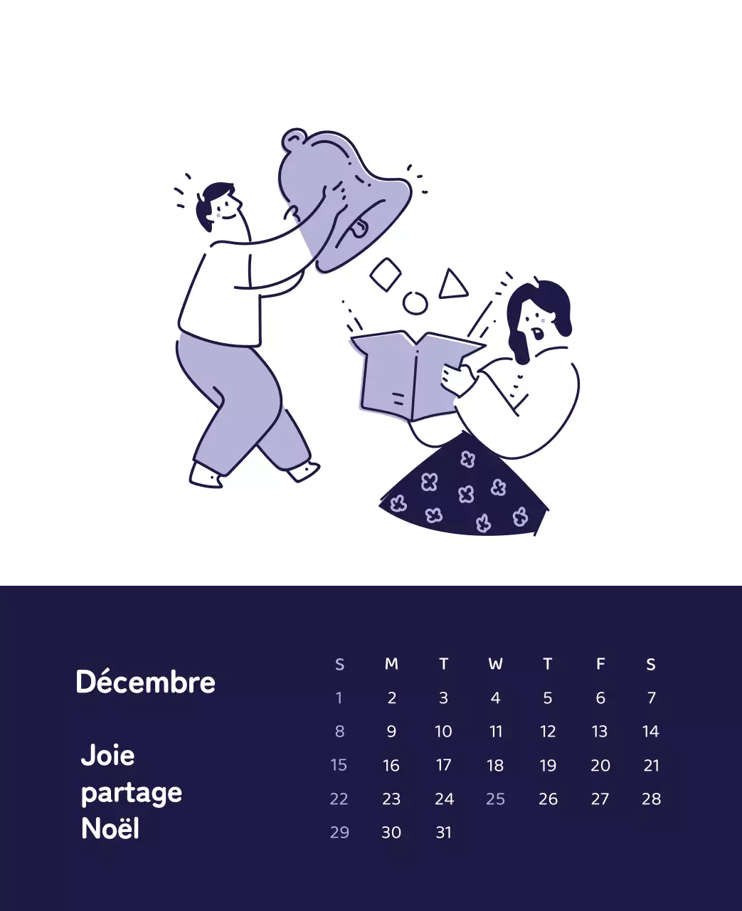 Un calendrier aux illustrations colorées et émouvantes
