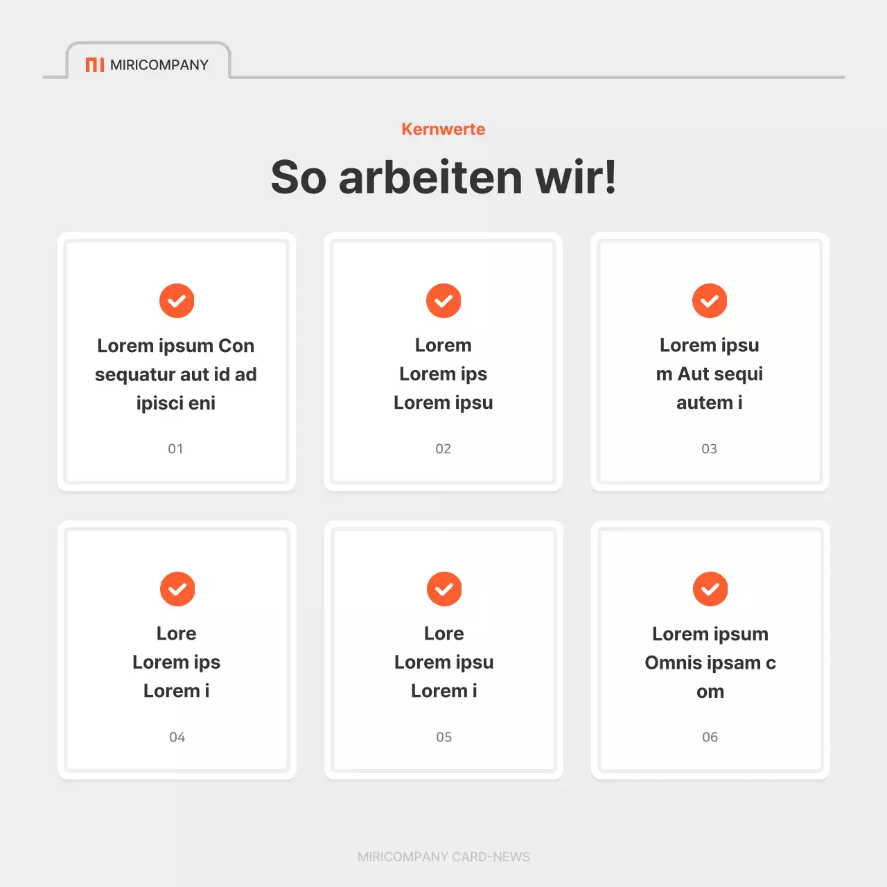 Eine einfache Stellenanzeige eines Unternehmens in Rot und Grau