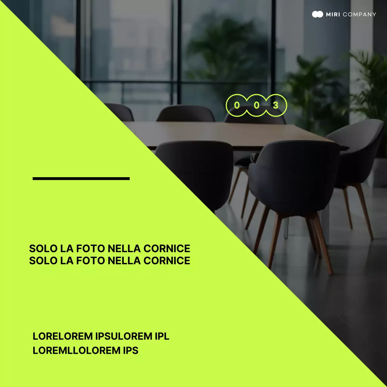 Come utilizzare una semplice cornice per sfondo fotografico verde lime e nero