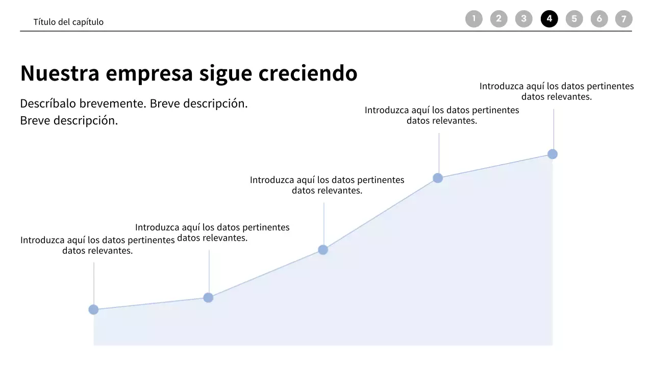 Perfil de empresa de reuniones modernas en azul